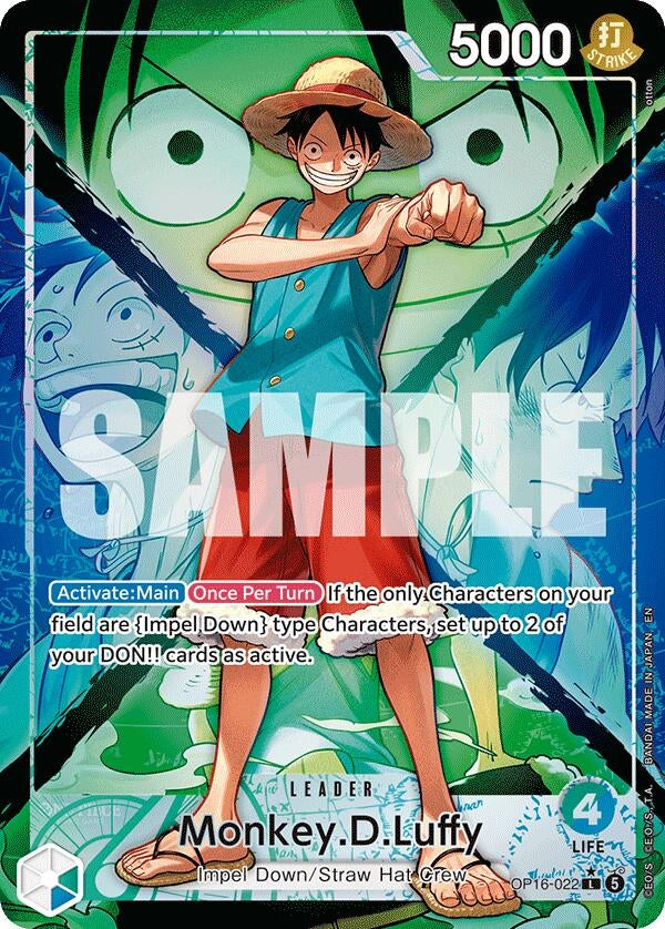 Image for Monkey.D.Luffy (022) (Alternate Art) (OP16-022) (Foil) (The Time of Battle) - One Piece Card Game