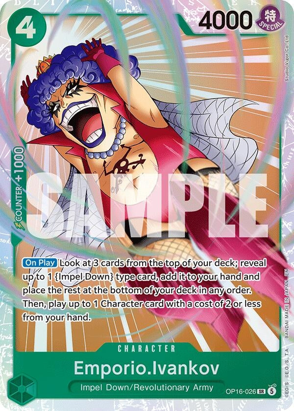 Image for Emporio.Ivankov (026) (OP16-026) (Foil) (The Time of Battle) - One Piece Card Game