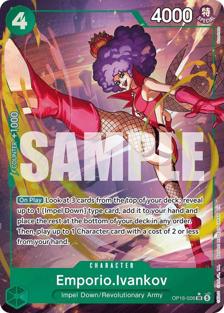 Image for Emporio.Ivankov (026) (Alternate Art) (OP16-026) (Foil) (The Time of Battle) - One Piece Card Game
