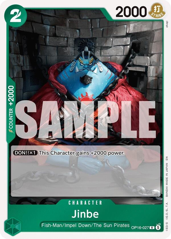 Image for Jinbe (027) (OP16-027) (Foil) (The Time of Battle) - One Piece Card Game