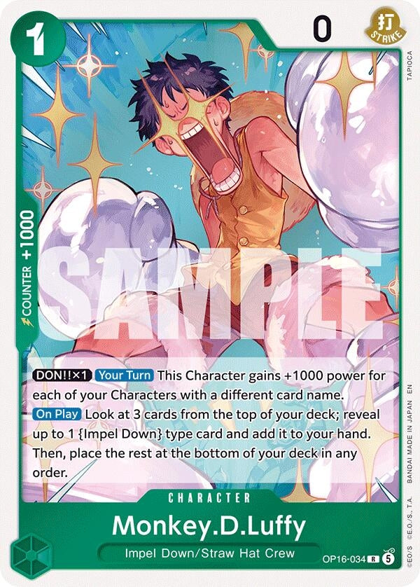 Image for Monkey.D.Luffy (034) (OP16-034) (Foil) (The Time of Battle) - One Piece Card Game