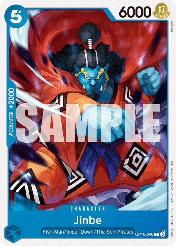 Image for Jinbe (046) (OP16-046) (The Time of Battle) - One Piece Card Game