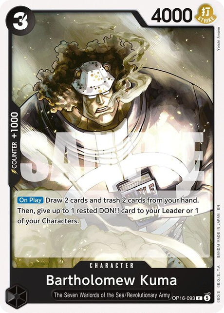 Image for Bartholomew Kuma (093) (OP16-093) (The Time of Battle) - One Piece Card Game