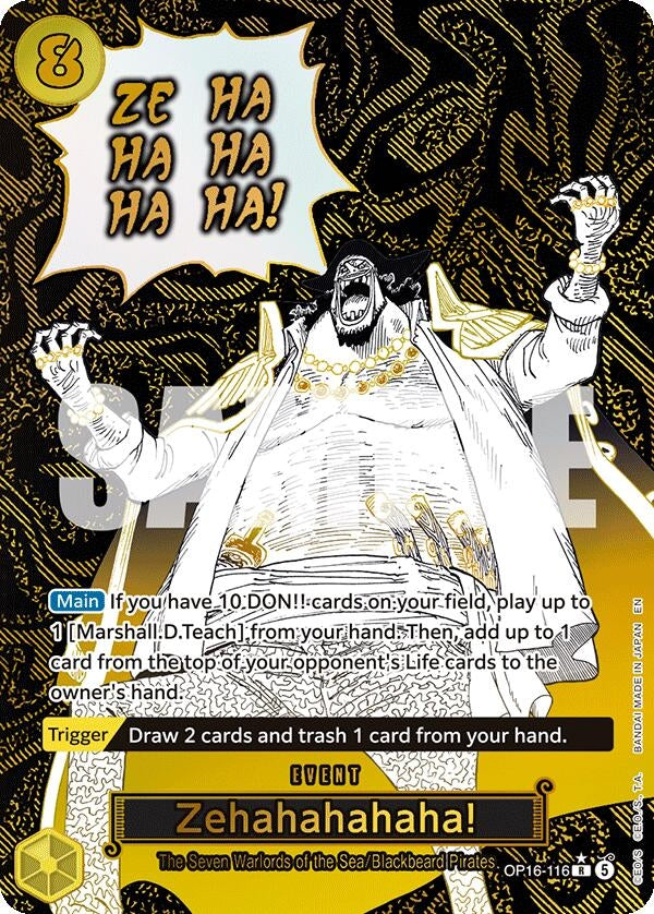 Image for Zehahahahaha! (Alternate Art) (OP16-116) (Foil) (The Time of Battle) - One Piece Card Game
