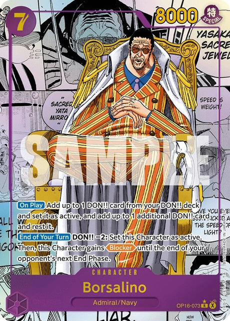 Image for Borsalino (Manga) (OP16-073) (Foil) (The Time of Battle) - One Piece Card Game