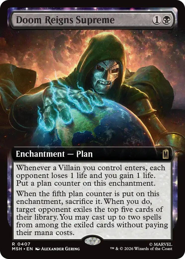 Image for Doom Reigns Supreme (Extended Art) (407) (Marvel Super Heroes) (MSH) - Magic: The Gathering