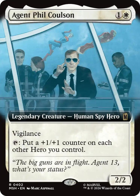 Image for Agent Phil Coulson (Extended Art) (402) (Marvel Super Heroes) (MSH) - Magic: The Gathering