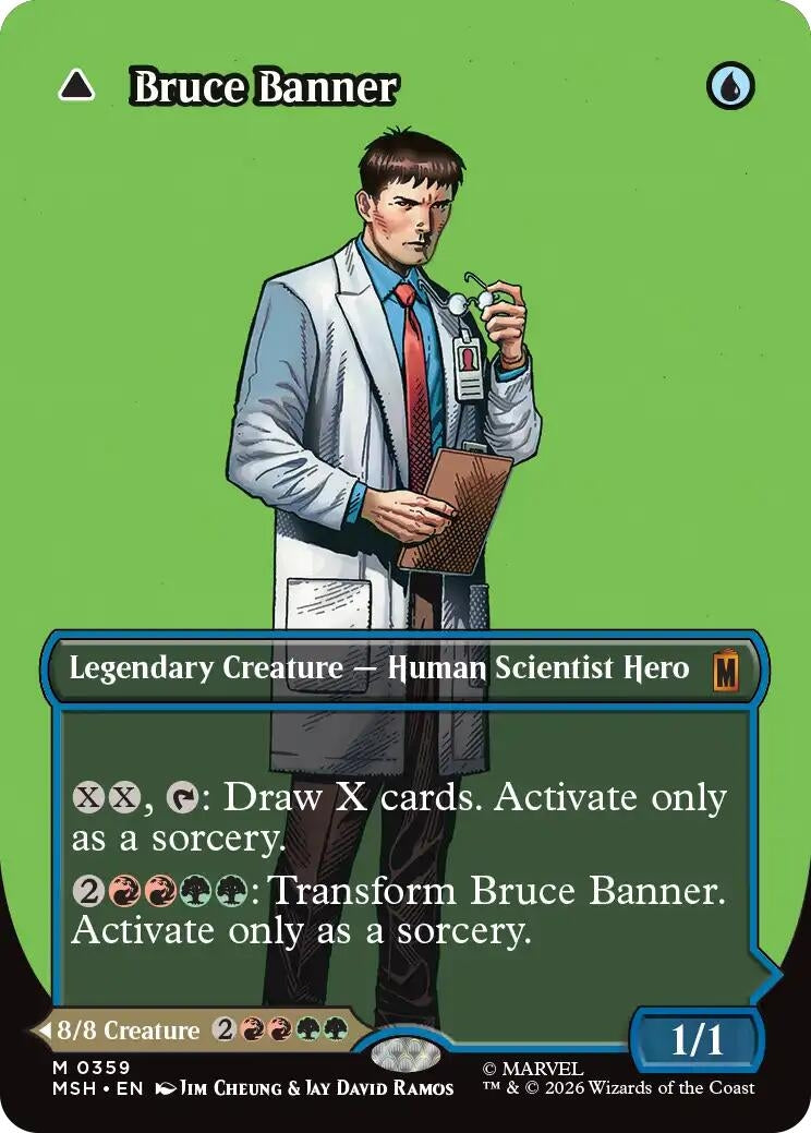 Image for Bruce Banner (Borderless) (0359) (359) (Marvel Super Heroes) (MSH) - Magic: The Gathering