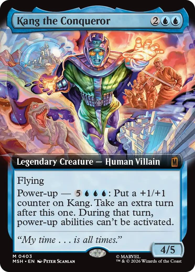Image for Kang the Conqueror (Extended Art) (403) (Foil) (Marvel Super Heroes) (MSH) - Magic: The Gathering
