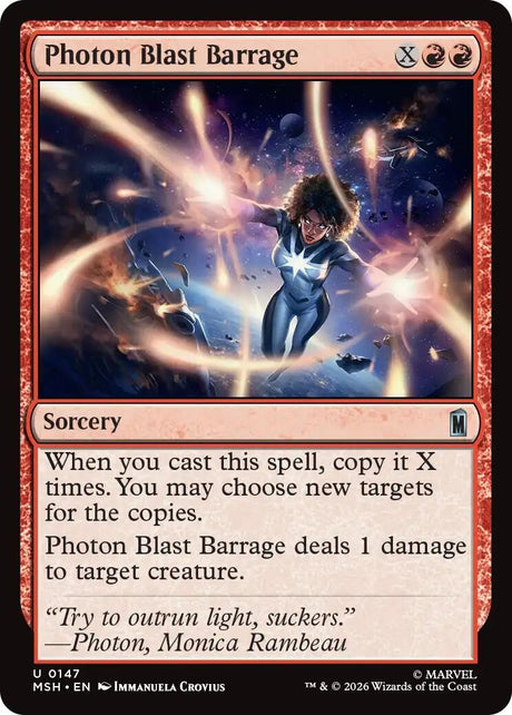 Image for Photon Blast Barrage (147) (Foil) (Marvel Super Heroes) (MSH) - Magic: The Gathering