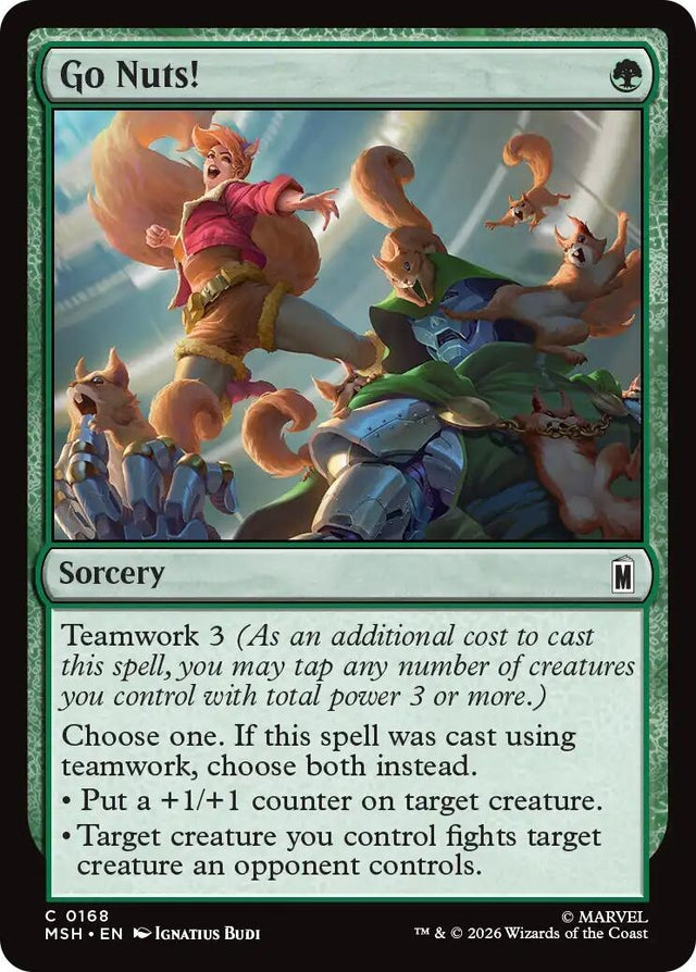 Image for Go Nuts! (168) (Foil) (Marvel Super Heroes) (MSH) - Magic: The Gathering