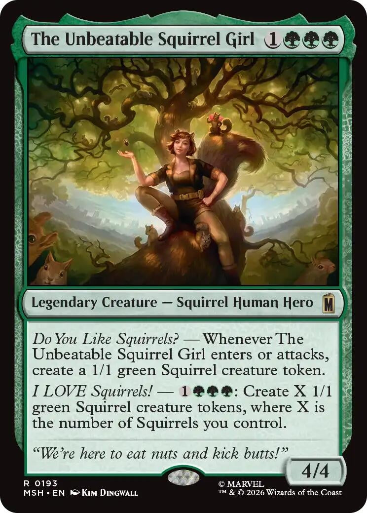 Image for The Unbeatable Squirrel Girl (193) (Marvel Super Heroes) (MSH) - Magic: The Gathering
