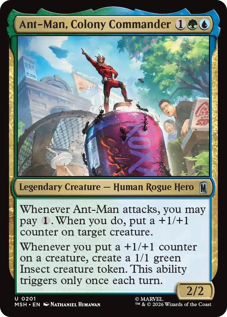 Image for Ant-Man, Colony Commander (201) (Foil) (Marvel Super Heroes) (MSH) - Magic: The Gathering