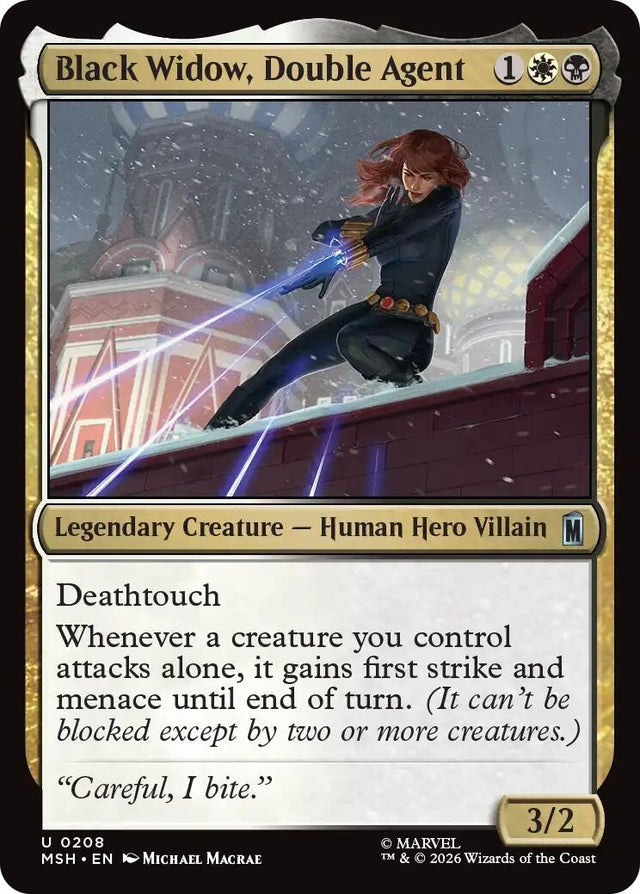 Image for Black Widow, Double Agent (208) (Foil) (Marvel Super Heroes) (MSH) - Magic: The Gathering