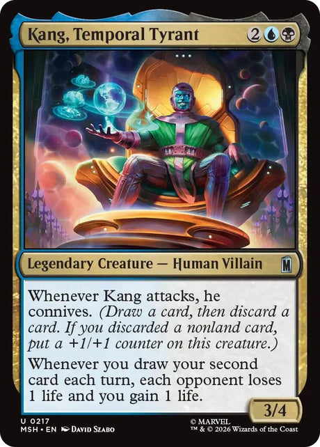 Image for Kang, Temporal Tyrant (217) (Marvel Super Heroes) (MSH) - Magic: The Gathering