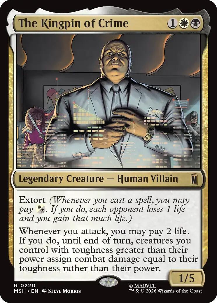 Image for The Kingpin of Crime (220) (Foil) (Marvel Super Heroes) (MSH) - Magic: The Gathering