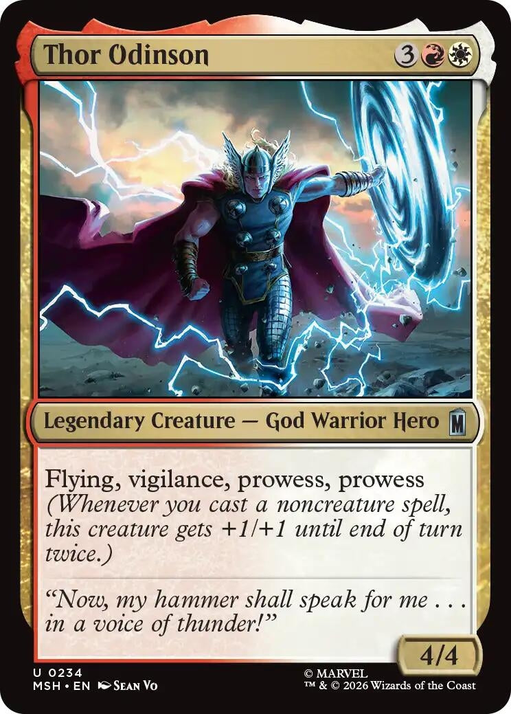 Image for Thor Odinson (234) (Marvel Super Heroes) (MSH) - Magic: The Gathering