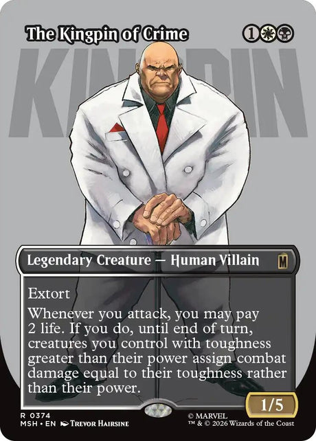 Image for The Kingpin of Crime (Borderless) (0374) (374) (Marvel Super Heroes) (MSH) - Magic: The Gathering