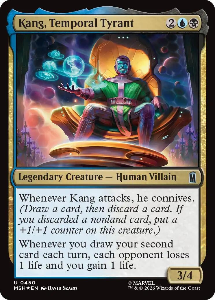 Image for Kang, Temporal Tyrant (Surge Foil) (450) (Foil) (Marvel Super Heroes) (MSH) - Magic: The Gathering