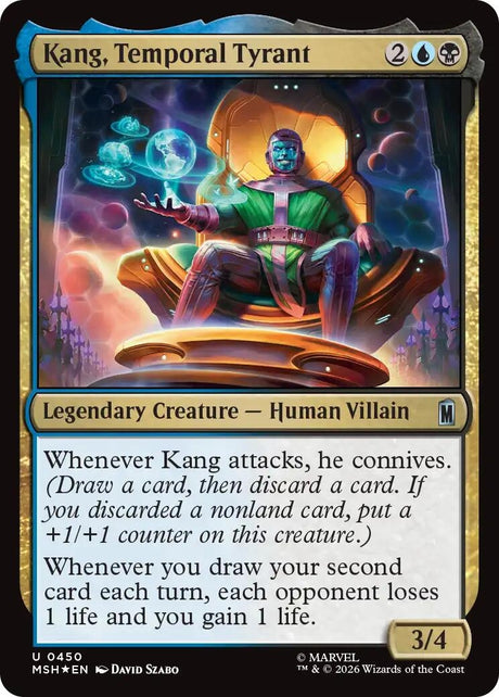 Image for Kang, Temporal Tyrant (Surge Foil) (450) (Foil) (Marvel Super Heroes) (MSH) - Magic: The Gathering