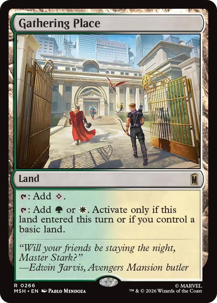 Image for Gathering Place (266) (Foil) (Marvel Super Heroes) (MSH) - Magic: The Gathering