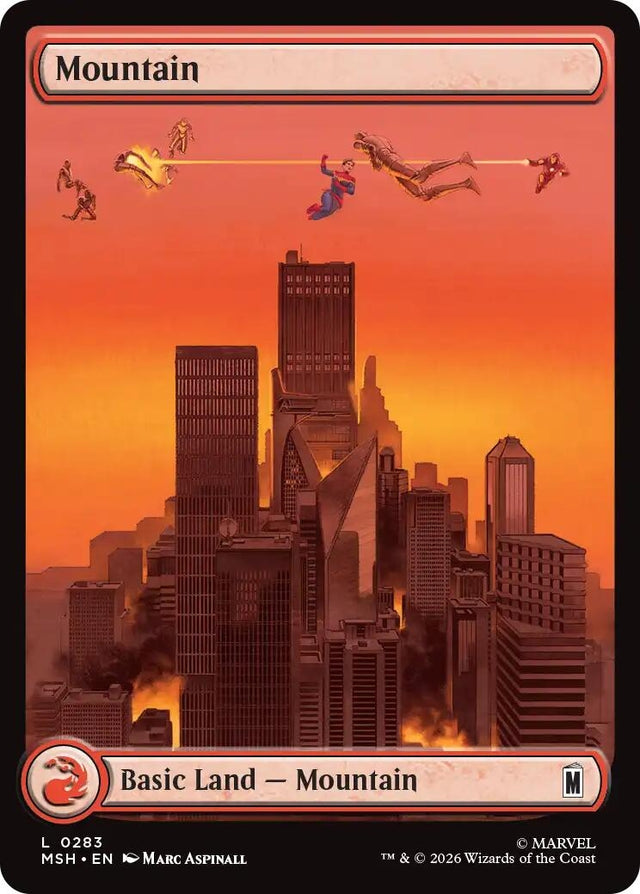 Image for Mountain (0283) (283) (Foil) (Marvel Super Heroes) (MSH) - Magic: The Gathering