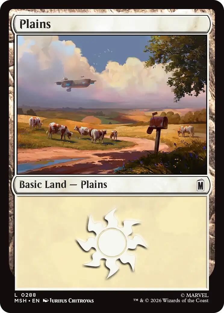 Image for Plains (0288) (288) (Marvel Super Heroes) (MSH) - Magic: The Gathering