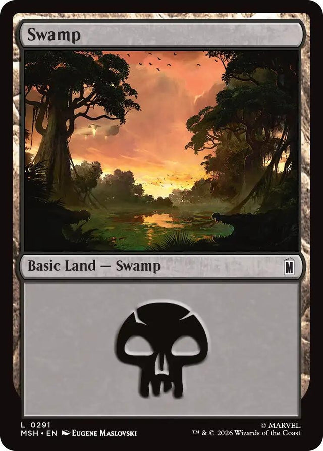 Image for Swamp (0291) (291) (Marvel Super Heroes) (MSH) - Magic: The Gathering