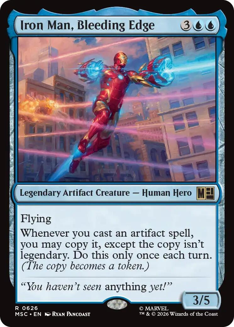 Image for Iron Man, Bleeding Edge (626) (Commander: Marvel Super Heroes) (MSC) - Magic: The Gathering