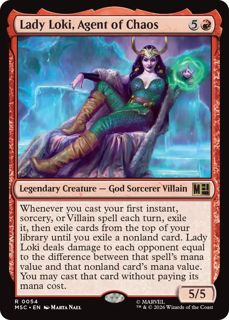 Image for Lady Loki, Agent of Chaos (54) (Commander: Marvel Super Heroes) (MSC) - Magic: The Gathering