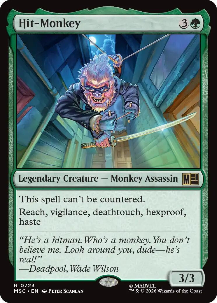 Image for Hit-Monkey (723) (Foil) (Commander: Marvel Super Heroes) (MSC) - Magic: The Gathering