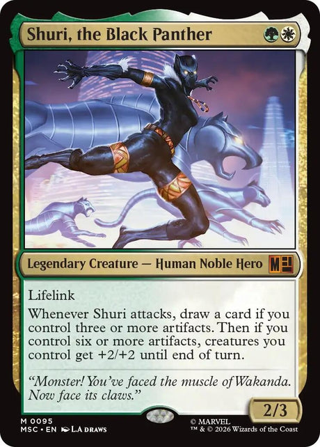 Image for Shuri, the Black Panther (95) (Commander: Marvel Super Heroes) (MSC) - Magic: The Gathering