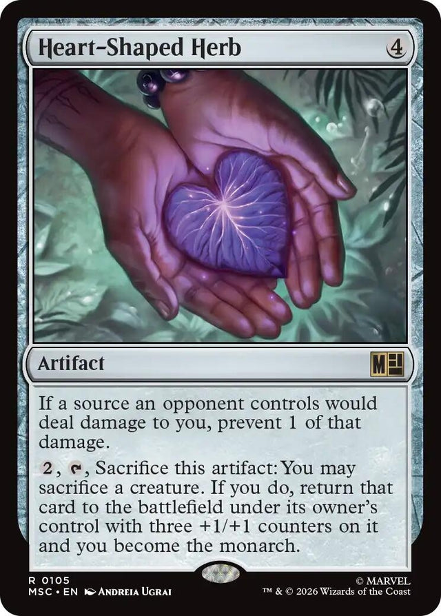 Image for Heart-Shaped Herb (105) (Commander: Marvel Super Heroes) (MSC) - Magic: The Gathering
