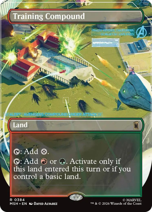 Image for Training Compound (Borderless) (384) (Marvel Super Heroes) (MSH) - Magic: The Gathering
