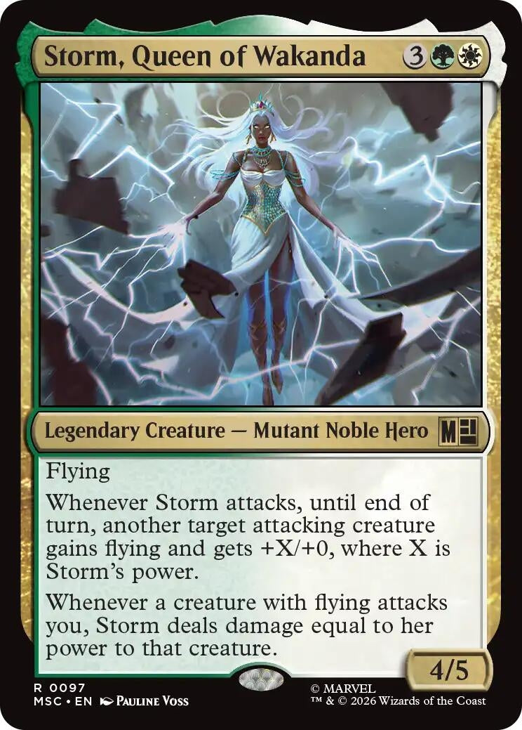 Image for Storm, Queen of Wakanda (Surge Foil) (97) (Foil) (Commander: Marvel Super Heroes) (MSC) - Magic: The Gathering