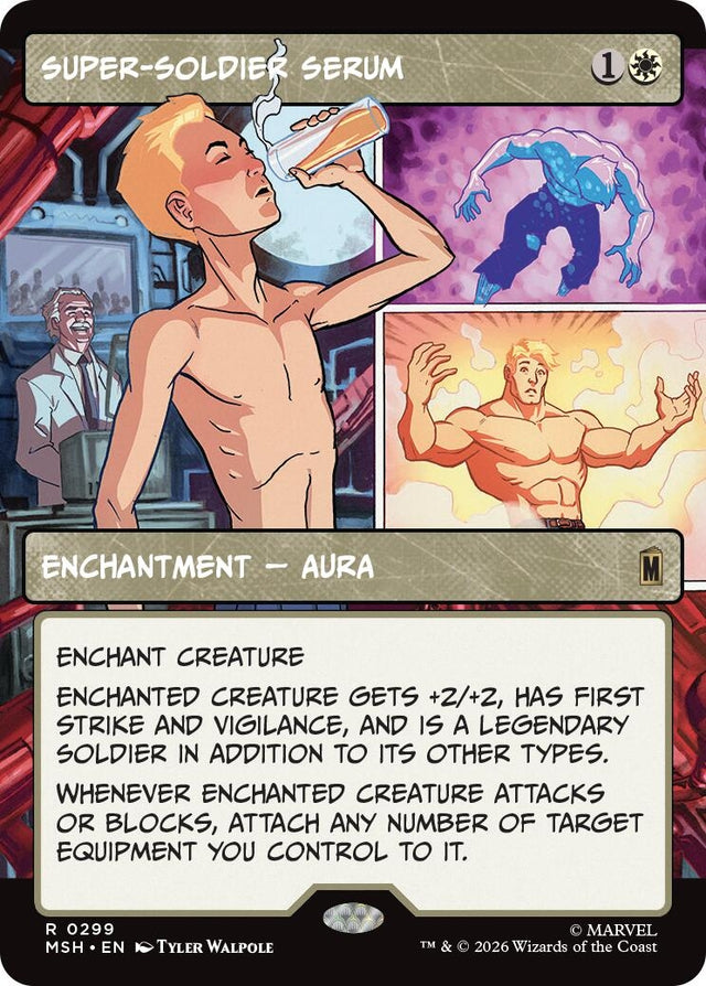 Image for Super-Soldier Serum (Borderless) (299) (Marvel Super Heroes) (MSH) - Magic: The Gathering