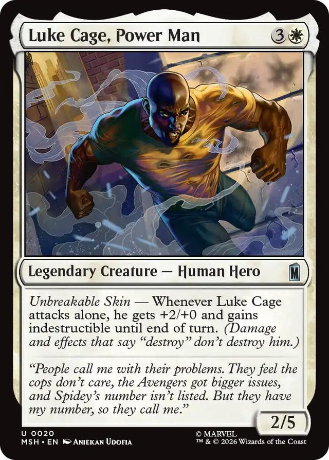 Image for Luke Cage, Power Man (20) (Marvel Super Heroes) (MSH) - Magic: The Gathering