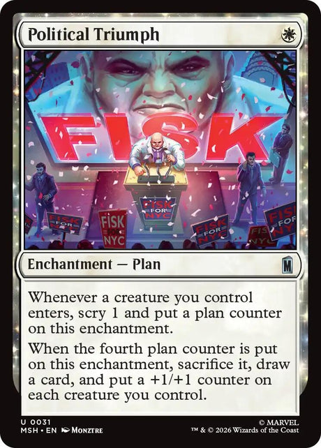 Image for Political Triumph (31) (Marvel Super Heroes) (MSH) - Magic: The Gathering