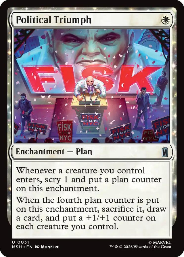 Image for Political Triumph (31) (Foil) (Marvel Super Heroes) (MSH) - Magic: The Gathering
