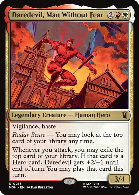 Image for Daredevil, Man Without Fear (213) (Marvel Super Heroes) (MSH) - Magic: The Gathering