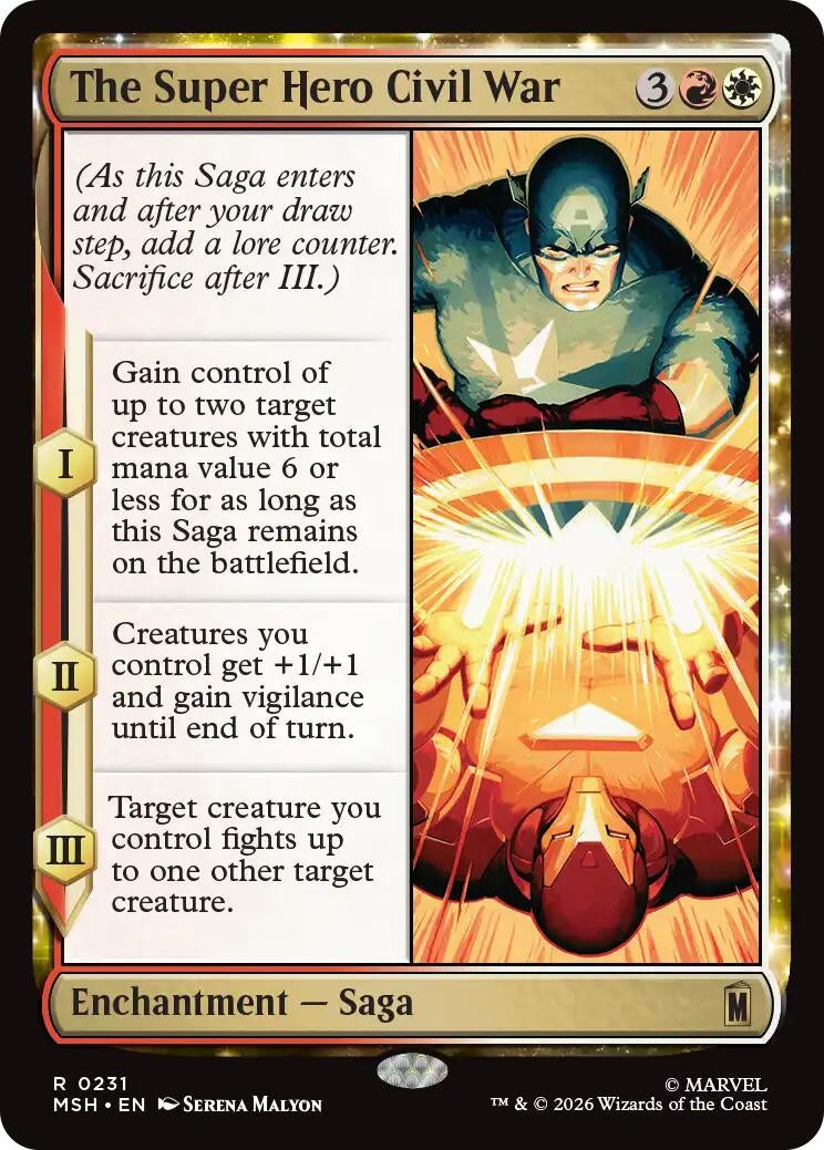 Image for The Super Hero Civil War (231) (Marvel Super Heroes) (MSH) - Magic: The Gathering