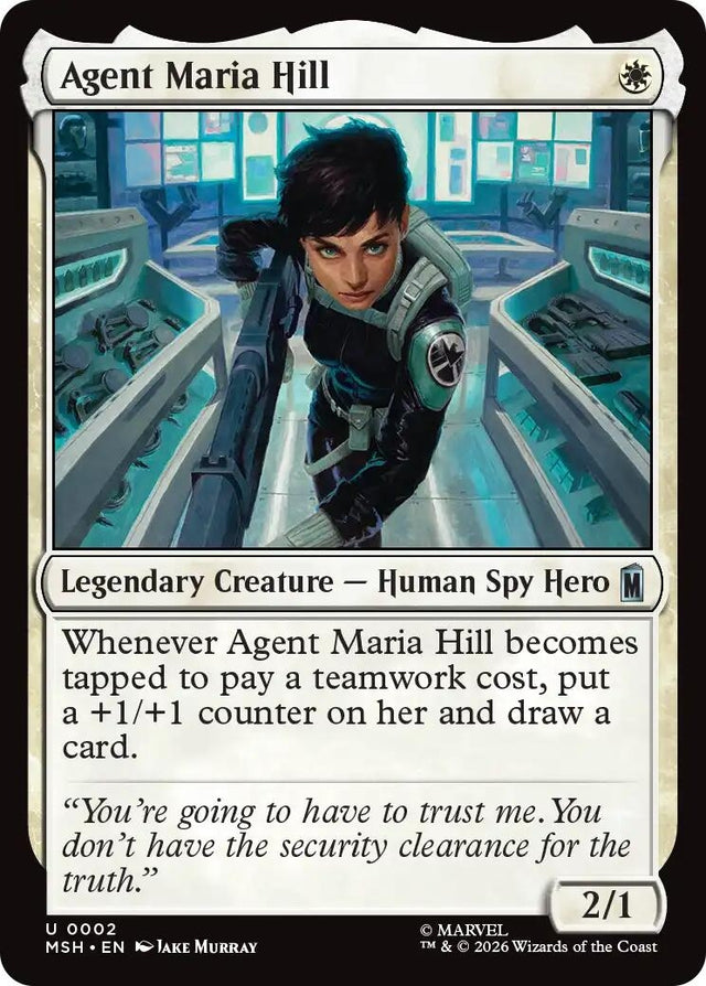 Image for Agent Maria Hill (2) (Marvel Super Heroes) (MSH) - Magic: The Gathering