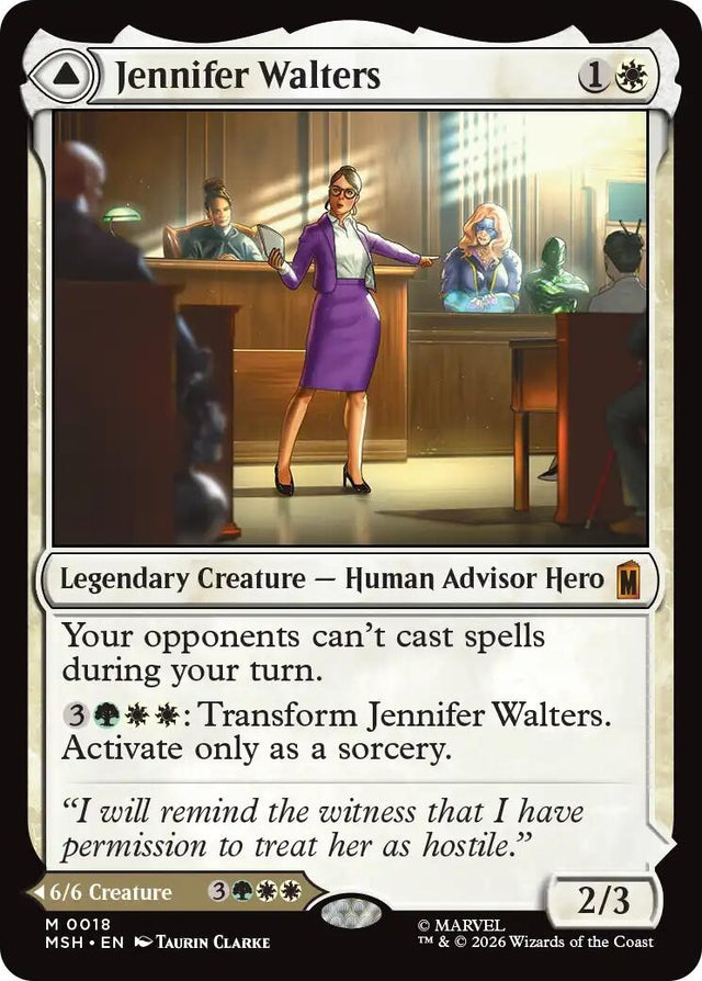 Image for Jennifer Walters (18) (Marvel Super Heroes) (MSH) - Magic: The Gathering