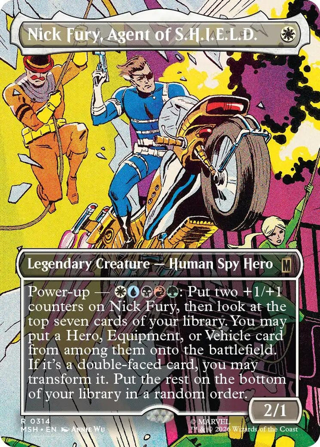 Image for Nick Fury, Agent of S.H.I.E.L.D. (Borderless) (0314) (314) (Foil) (Marvel Super Heroes) (MSH) - Magic: The Gathering