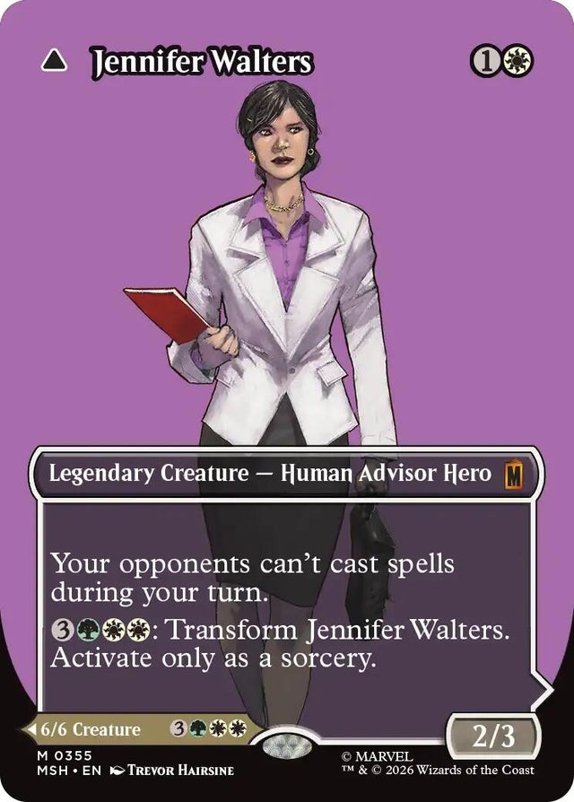 Image for Jennifer Walters (Borderless) (0355) (355) (Marvel Super Heroes) (MSH) - Magic: The Gathering