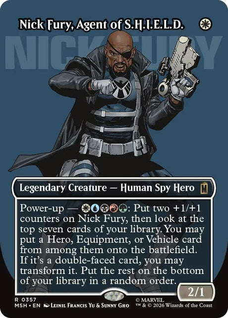 Image for Nick Fury, Agent of S.H.I.E.L.D. (Borderless) (0357) (357) (Marvel Super Heroes) (MSH) - Magic: The Gathering