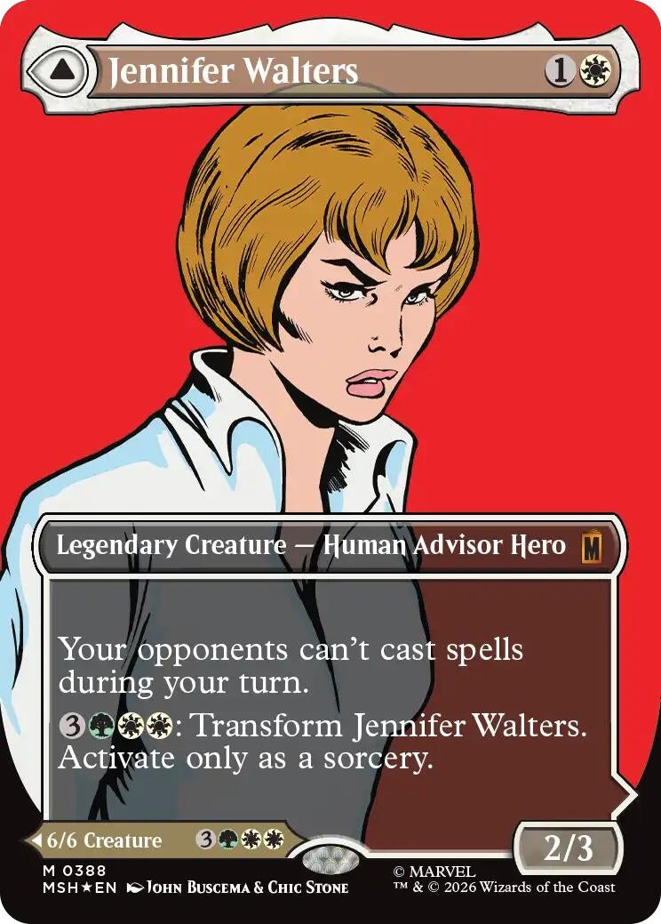 Image for Jennifer Walters (Borderless) (0388) (388) (Foil) (Marvel Super Heroes) (MSH) - Magic: The Gathering