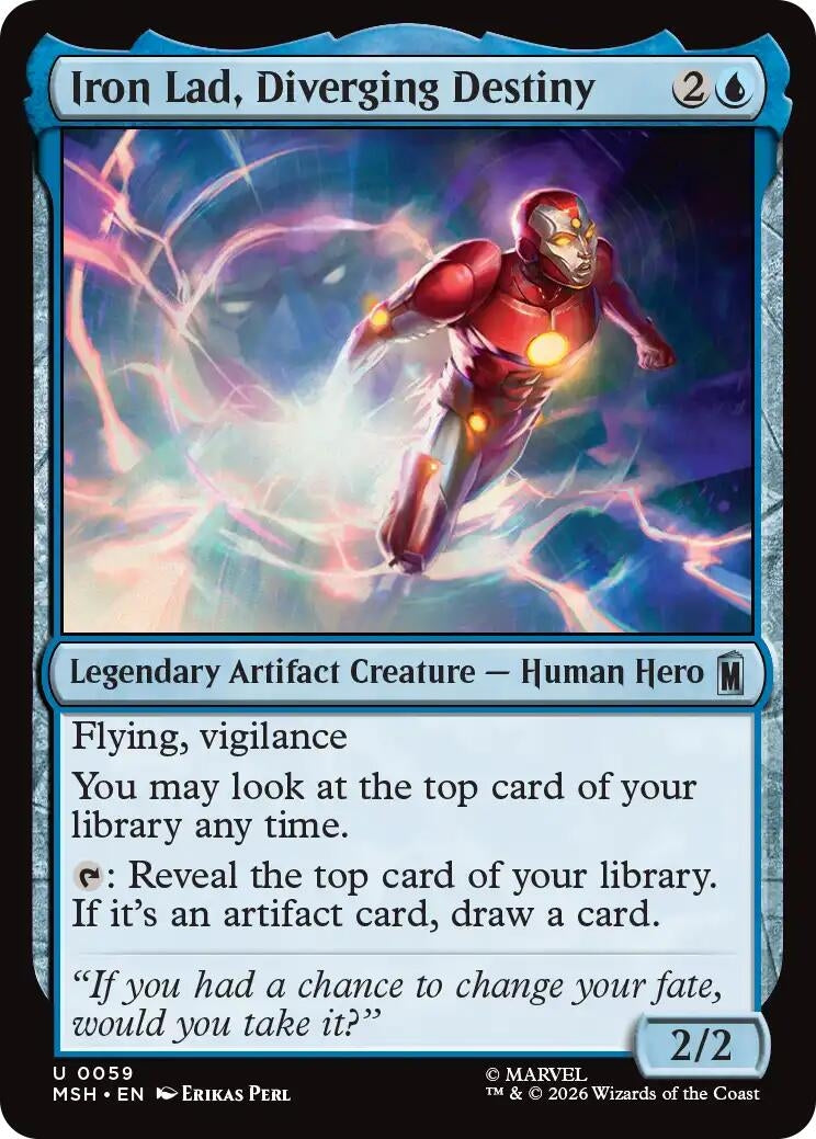 Image for Iron Lad, Diverging Destiny (59) (Foil) (Marvel Super Heroes) (MSH) - Magic: The Gathering
