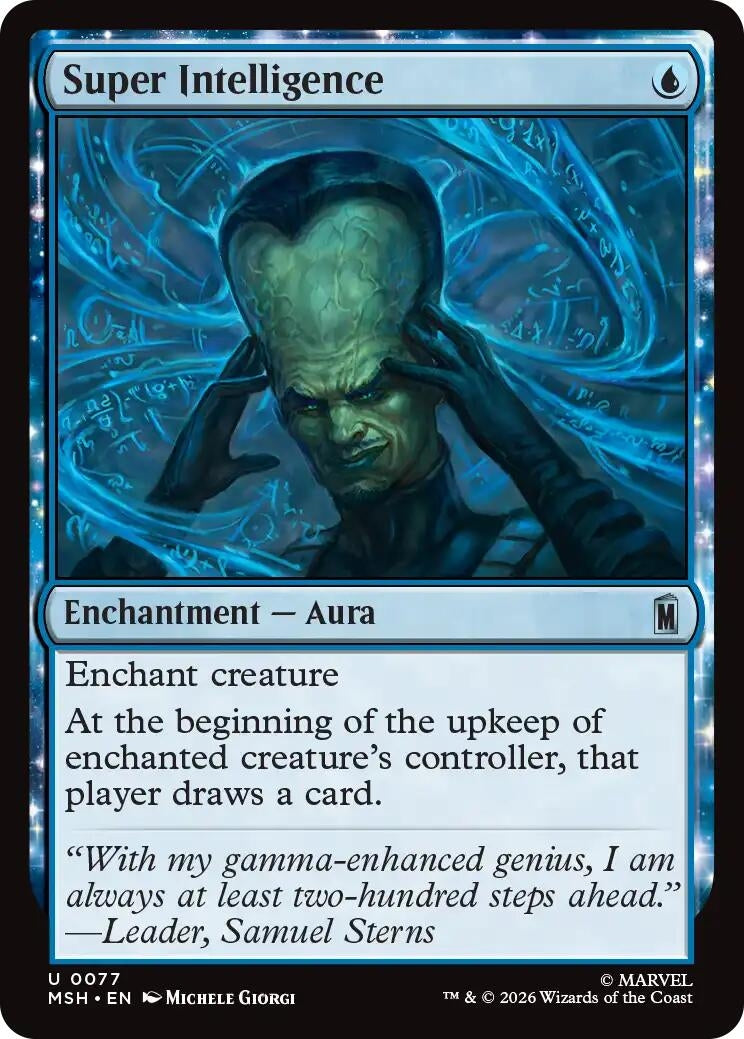 Image for Super Intelligence (77) (Marvel Super Heroes) (MSH) - Magic: The Gathering
