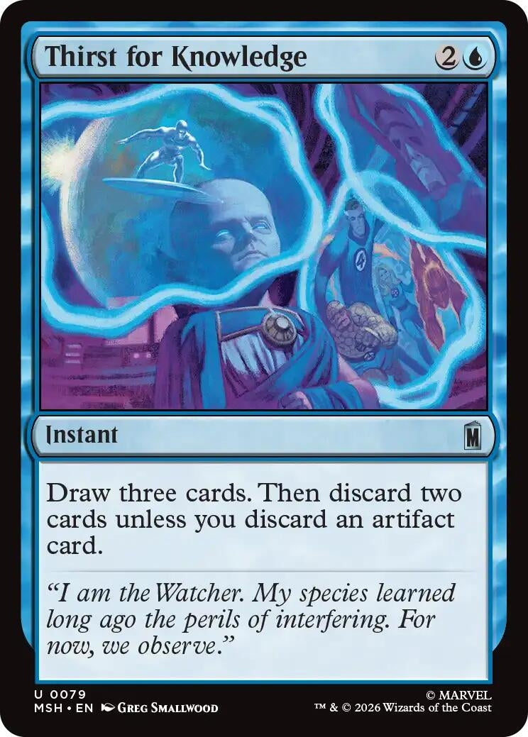 Image for Thirst for Knowledge (79) (Marvel Super Heroes) (MSH) - Magic: The Gathering
